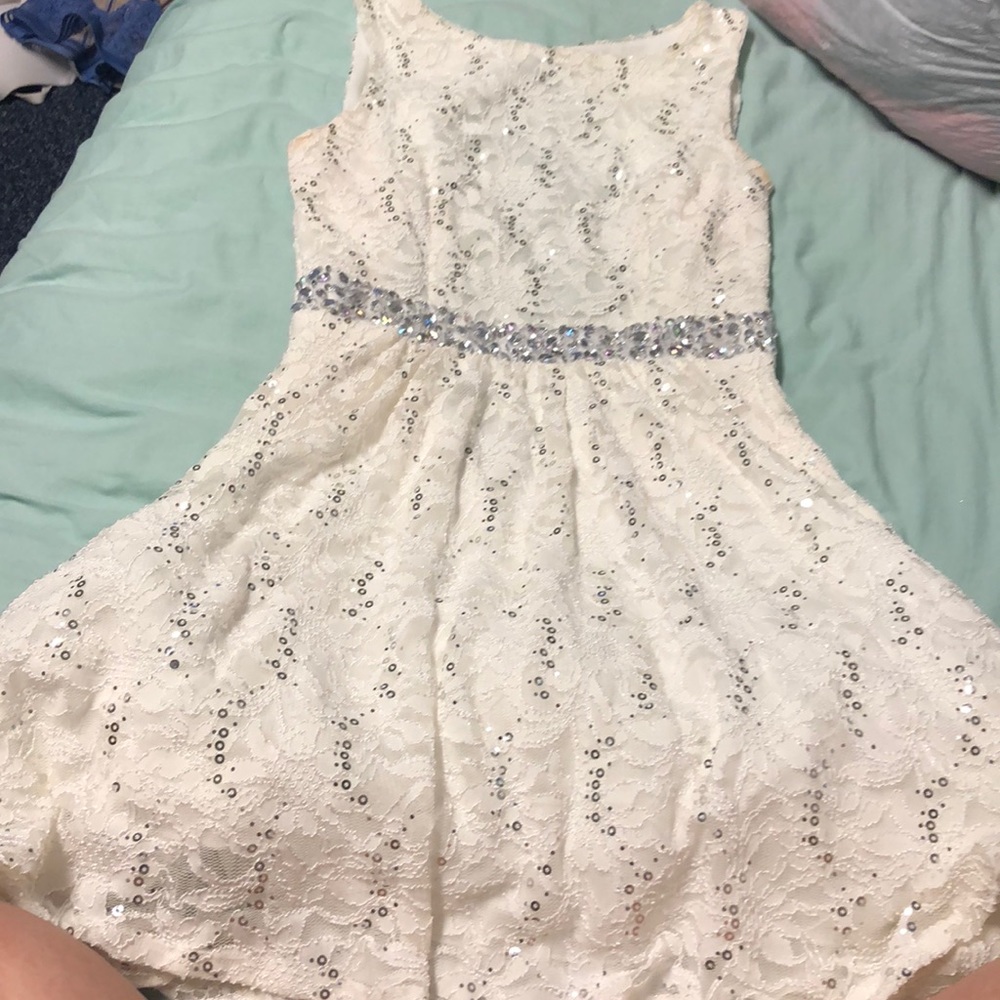 White short dress size 11/12 b.darlin brand